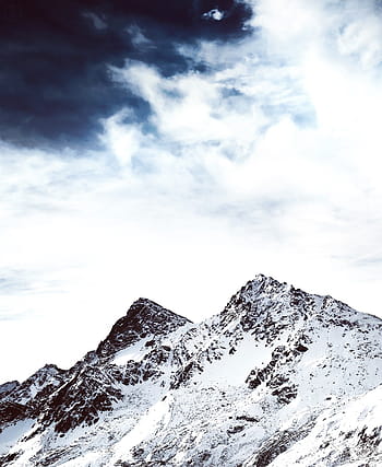 nevoso, montagna, nuvoloso, cielo, foto, pieno, nevi, natura, paesaggio, montagne, pendenza
