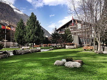 švýcarsko, zermatt, architektura, park, mezník, budova, architektonický design, struktura, design, konstrukce, moderní