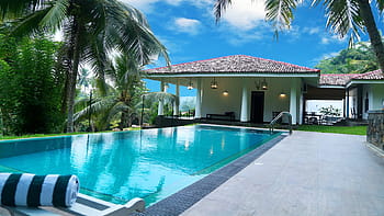 landscape photography, swimming, pool, house, manor house, sri lanka, hotel, swimming Pool, luxury, vacations, tourist Resort