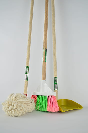 hnědý, dřevěný, lopatka, koště, ragpicker, MOP, vychystávání, toaleta, čištění, domácí práce, domácího života