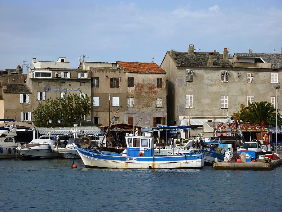 Corsica, Coastal Road, France, coast, lee st, sea, coastal village, village, port, harbour entrance, water