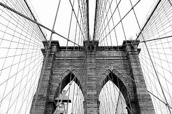 arkitektur, högsta, himmel, resa, bro, brooklyn, New York, nyc, manhattan, stad, transport
