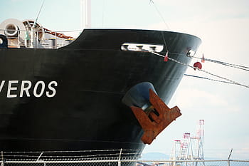 Nahansicht, Foto, schwarz, Schiff, tagsüber, Boot, Anker, Seebrücke, Dock, Hafen, Zaun