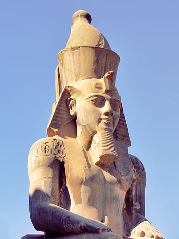 detailní, fotografování, socha faraóna, během dne, Egypt, faraon, ramses, starý, památník, kámen, sochařství