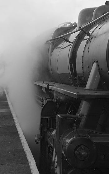 transportation, train, rail, express, steel, iron, smoke, tracks, railways, platform, industrial