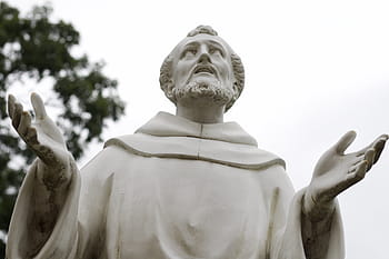 statua del sacerdote, st francis, cattolico, santo, Francesco, Chiesa, religione, assisi, francescano, pregare