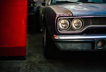 starý, auto, světlomet, vozidlo, cestovat, park, automobilového průmyslu