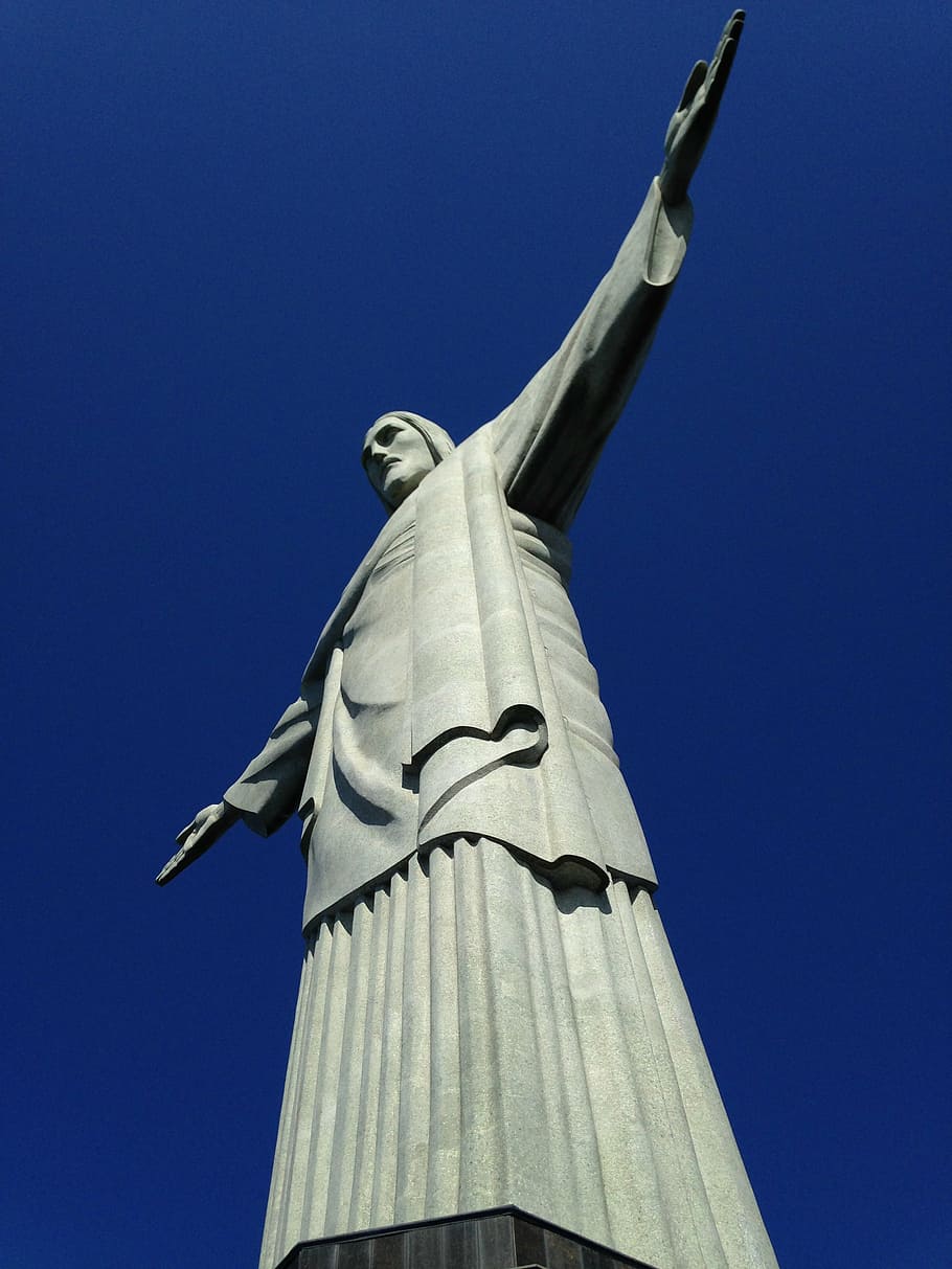 corcovado, christ, brazil, rio de janeiro vacation, wonder, architecture, famous Place, sky, statue