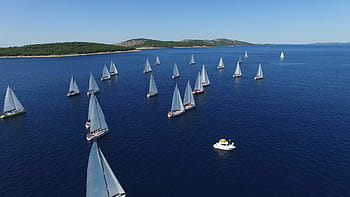 moře, plachty, plachetnice, plachtění, voda, loď, slunce, plavání, lodí, vítr, stožár