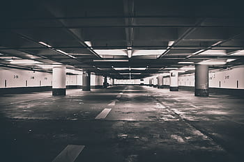 architecture, multi storey car park, building, parking level, garage, city, park, underground car park, parking, pitches, neon lights