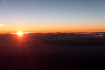 Sunset, Clouds, Aircraft, Sky, above the clouds, fly, flight, dom, aerial view, beautiful, from the plane