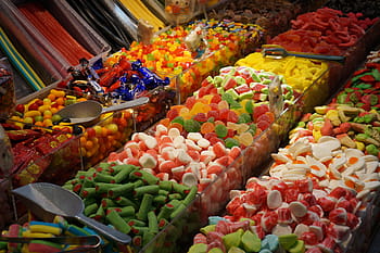 karamelli, sokerituotteet, värikäs, väri-, napostella, makeus, sokeri, lapset, makea, markkinoida, ruoka