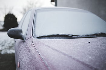 赤、 車、 霜、 赤い車、 背景、 冬、 寒さ、 氷、 陸車両、 輸送、 雪