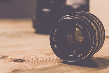 dřevěný, stůl, kamerové čočky, dřevěný stůl, Fotoaparát, objektiv, technologie, fotoaparát - fotografické vybavení, fotografická témata, objektiv - optický přístroj, zařízení