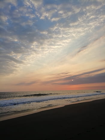 cielo, mar, playa, atardecer, sol, pláž, paisaje, costa