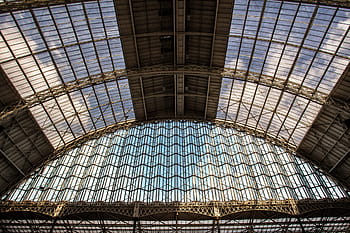 wide-angle shot, grand, hall, london, england, Wide-angle, shot, Olympia exhibition centre, London, England, architecture, architecture And Buildings