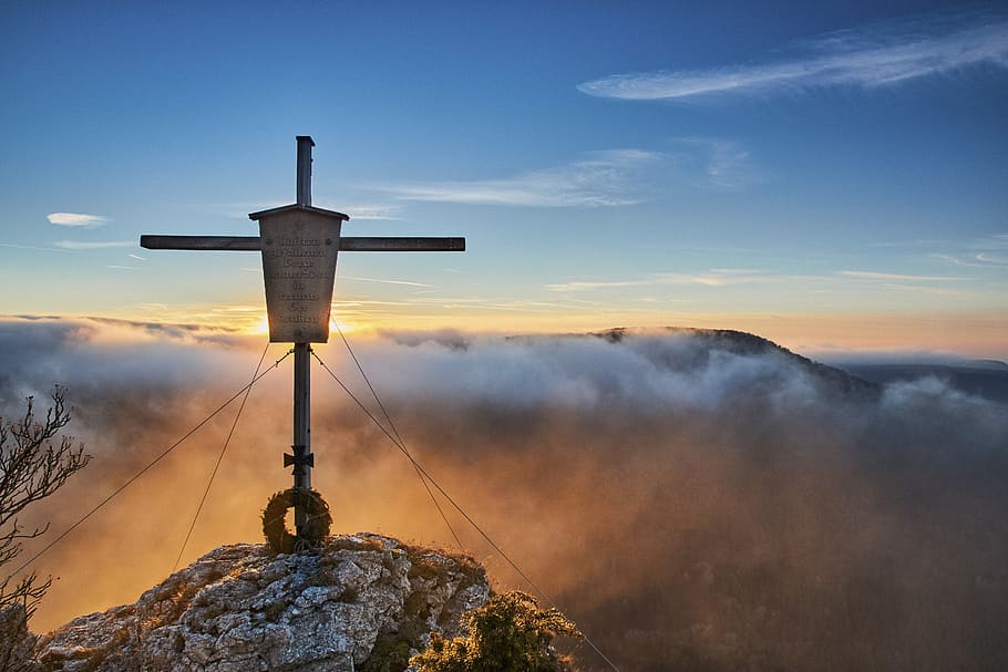 mystical, mountain, alb, landscape, nature, sky, clouds, atmosphere, fog, fairytale, view