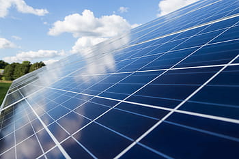 modrý, bílý, sluneční, panel, během dne, fotovoltaické, Sluneční Soustava, energie, mraky, obnovitelná energie, solární energie
