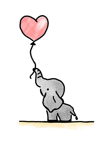 elephant, holding, balloon, heart, congratulations, relationship, congratulation, red, upgrade, flying, love