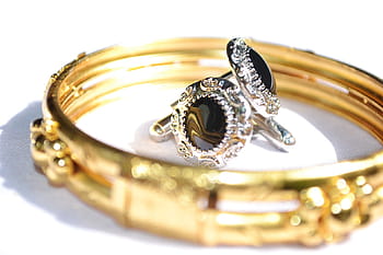 selective, focus photo, earrings, bracelet, Bangles, Jewellery, Silver, Gold, silver, gold, precious, money