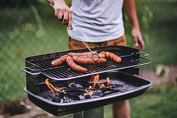 salsicha, grelha, Carne de porco, verão, ao ar livre, kielbasa, salsichas, churrasco, grelhar, carne, churrasco Grelhado