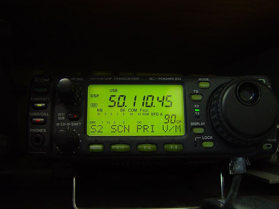 radio, transciever, uhf, vhf, hf, 706mk8g, ic, icom, devices, electronics, technology