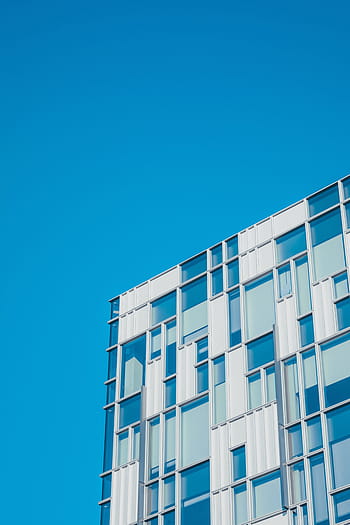 blå, hvid, bygning, himmel, arkitektur, infrastruktur, skyskraber, tårn, vindue, moderne, bygning udvendig