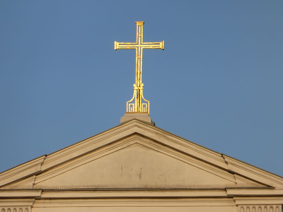 přejít, kostel, víra, náboženství, architektura, křesťanství, Itálie, kiliansdom, světelný kříž, zvonek, kupole