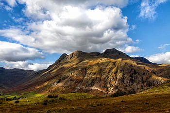 krajina záběr, sluncem zalité hory, cumbria anglie, krajina, výstřel, sluncem, hory, jezerní čtvrti, cumbria, Anglie, Příroda