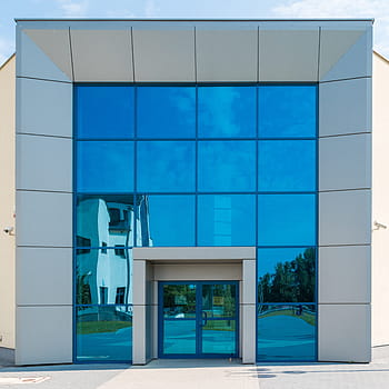 the university, library, kielce, polytechnic university which, buildings, architecture, building and construction, office buildings, building, school, mirror