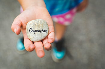 Typografie, Rock, Stein, Hand, Palme, Kind, verwischen