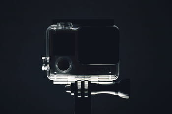 kamera gopro, Staň se profesionálem, Fotoaparát, technologie, fotoaparát - fotografické vybavení, zařízení, Černá barva, jeden objekt, černé pozadí, studio shot, nikdo