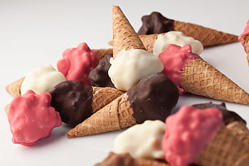 Ice cream cones, food/Drink, food, ice Cream, snack, dessert, sweet Food, food And Drink, gourmet, close-up, wafer