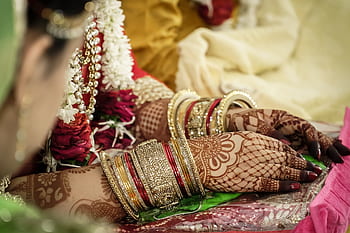 indický, henna, svatba, svatební, mehndi, nevěsta, kultura, obřad, Hind, šperky, tradiční
