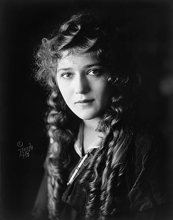 grayscale photography, woman, curly, hair, mary pickford, actress, motion pictures, films, 24th greatest, female stars of all time, little mary
