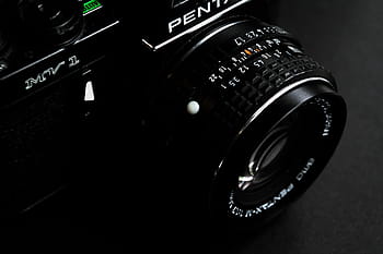 black, pentax point-and-shoot camera, camera, optics, lens, photography, dark