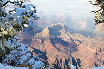grand canyon winter, girl, grand, canyon, national, park, winter, arizona, usa, woman, landscape