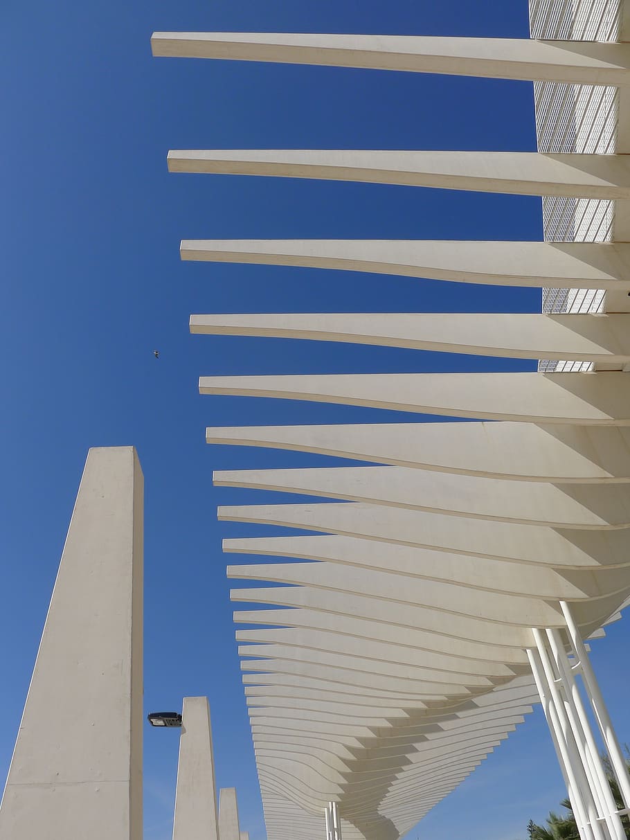 Španělsko, malaga, kontrasty, sochařství, moderní, architektura