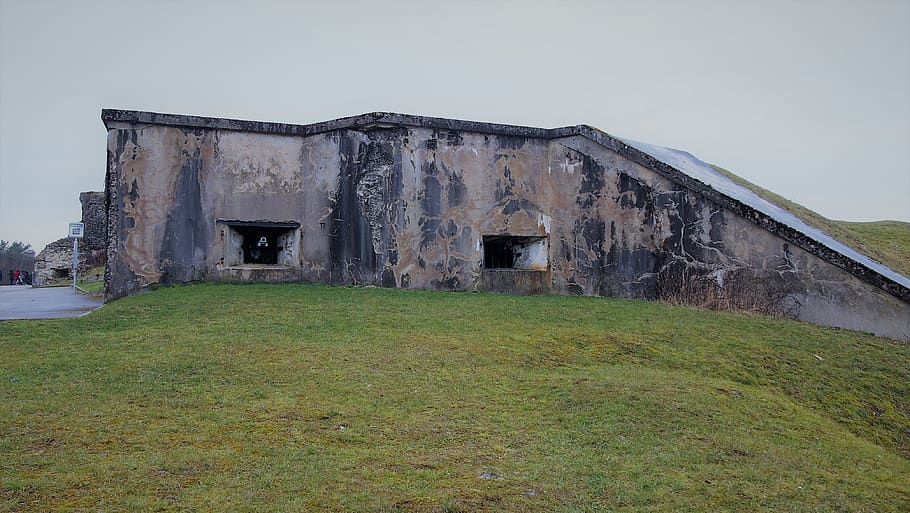 rumput, arsitektur, panorama, alam, langit, benteng vaux, verdun, perang dunia