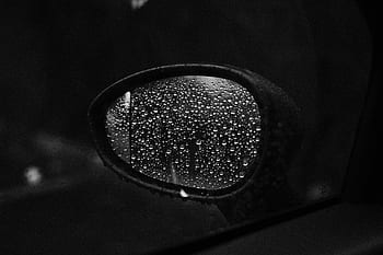 black and white, wet, water, raindrops, night, raining