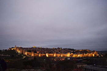 avila, spain, wall, architecture, stone, historical, city, medieval, fortress, fortification, heritage