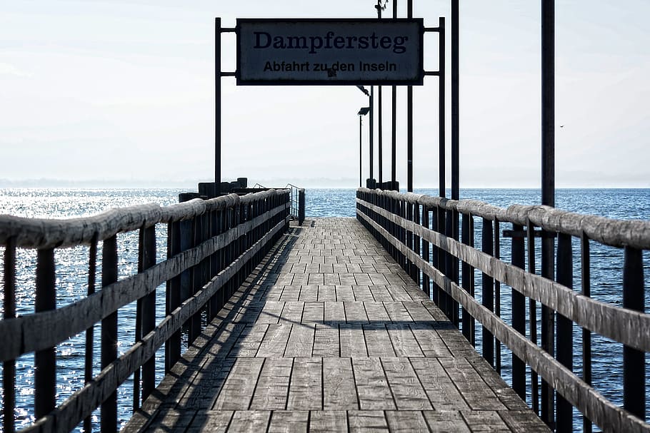 web, promenádě, molo, horizont, voda, moře, jezero, vstup, výstup, odchod, Dovolená