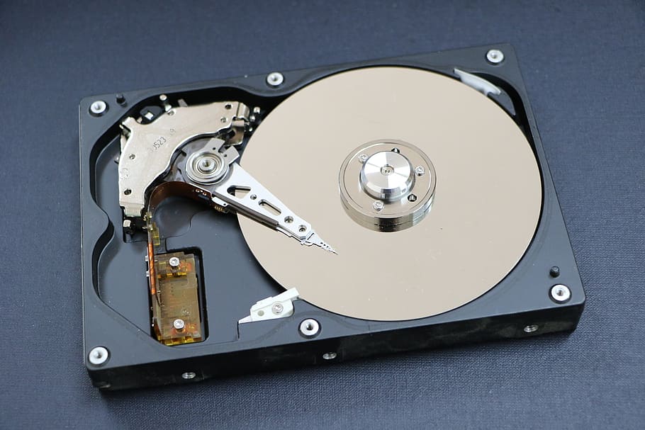Černá, béžový, tvrdý, disková jednotka, umístěny, šedá, povrch, pevný disk, jednotky pevného disku, pomocné paměťové zařízení, zařízení