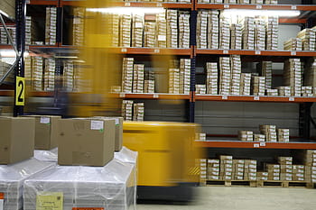 brown, cardboard box lot, high bay, stock, range, warenlager, shelf, shipping, packaging, logistics, central warehouse