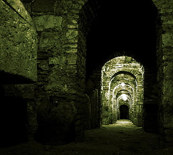 crypt, grabstette, monastery, cathedral, grave, cemetery, cave, death, tunnel, architecture, dark