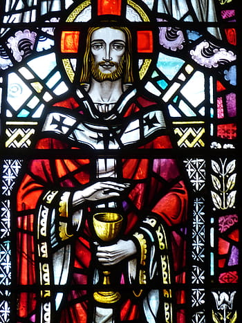 Gesù Cristo, macchiato, opera di vetro, Chiesa, finestra, finestra della chiesa, vetro colorato, fede, Immagine, Bibbia, cristianesimo