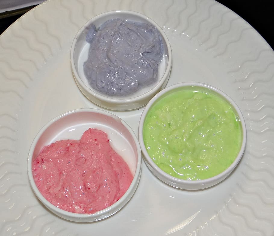 flavoured yoghurt, yogurt, sweet, cream, food, milk, frozen, breakfast