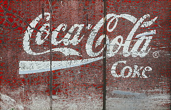 coca-cola coke paleta značení, coca cola, vinobraní, inzerát, reklama, retro, podepsat, retro znamení, malovat, erodoval, Červené