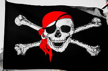 pirátů, vlajka, lebka, symbol, kostra, pirátská loď, kostní lebka, anarchie, Černá