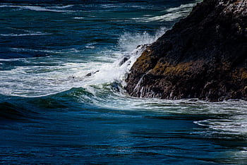 natura, costa, isole, rocce, acqua, oceano, mare, onde, spruzzo, increspature